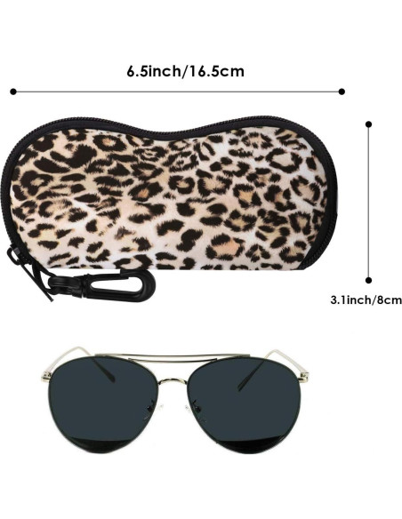 Funda de Gafas MoKo Neopreno Cremallera E-leopardo Funda de Gafas MoKo Neopreno Cremallera E-leopardo