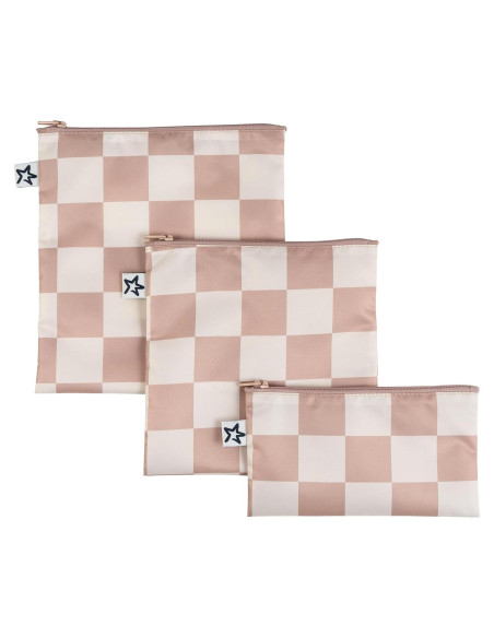 Bolsas Reutilizables para Snacks Tiny Twinkle - 3 Piezas Beige Bolsas Reutilizables para Snacks Tiny Twinkle - 3 Piezas Beige