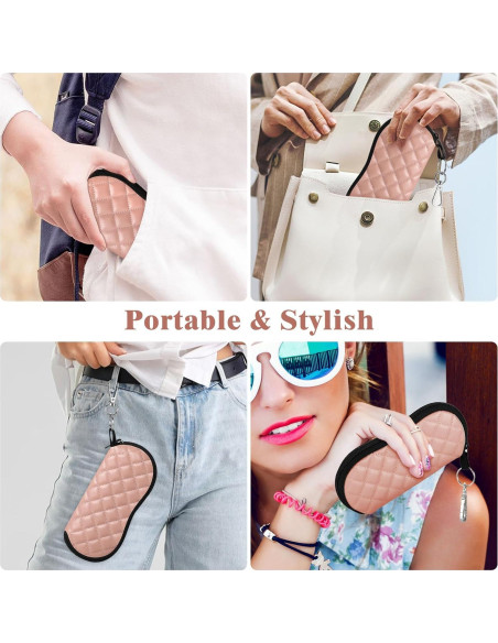 Funda de Gafas MoKo Neopreno Cremallera Rosa Espaciosa Funda de Gafas MoKo Neopreno Cremallera Rosa Espaciosa