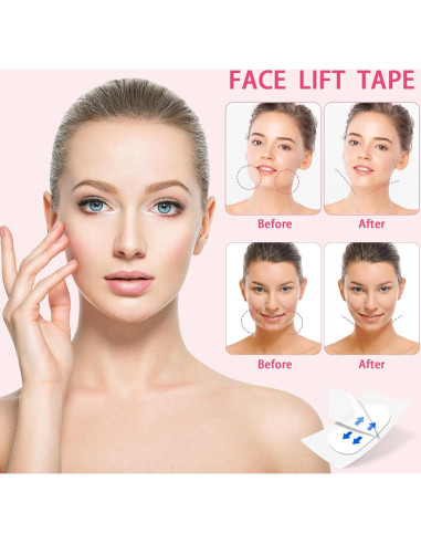 Cinta Elevadora Facial Invisible 360 Pcs DuoMaDuoBB - Impermeable