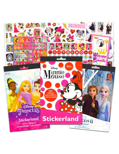 Conjunto de Stickers de Fiesta Disney para Niñas - 880 Stickers