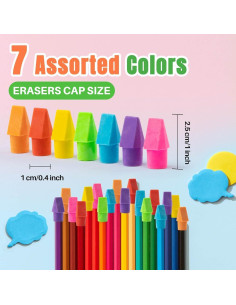 Borradores de Capuchón Sukh - 100 Unidades Sin Látex 2