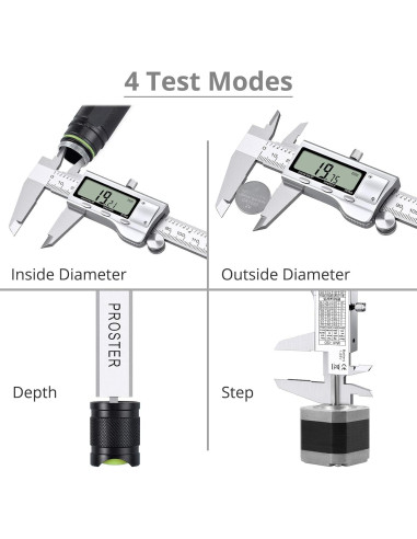 Calibrador Vernier Digital Proster 200mm Acero Inoxidable