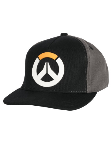 Gorra ajustable Overwatch Jinx negra y gris con logo