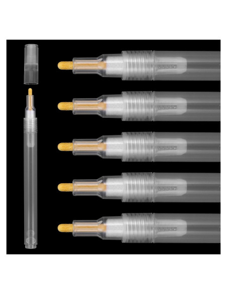 Marcadores de Pintura Acrílica Rellenables Yuanan - 6 Pcs 3mm Marcadores de Pintura Acrílica Rellenables Yuanan - 6 Pcs 3mm