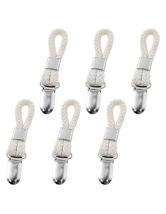 Clip de Toalla AYLIFU Beige 11.5x2.3cm 6pcs para Baño y Cocina