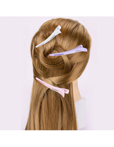 6 Clips de Pelo Antideslizantes Morandi para Estilizar 13x8cm