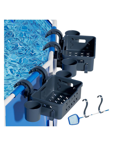 Juego de 2 Cestas de Almacenamiento para Piscina SPYONG 36kg Juego de 2 Cestas de Almacenamiento para Piscina SPYONG 36kg