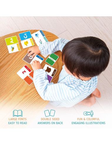 Tarjetas de Flash Merka 58 Piezas para Niños 1-4 Años