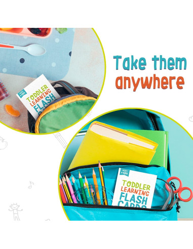 Tarjetas de Flash Merka 58 Piezas para Niños 1-4 Años