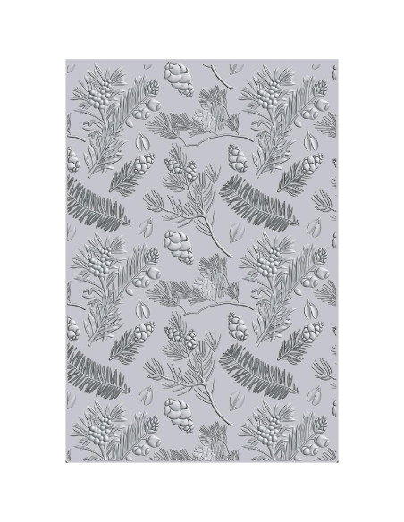 Carpeta de Embossing 3D Sizzix Pinos 21.6x15.2cm Carpeta de Embossing 3D Sizzix Pinos 21.6x15.2cm