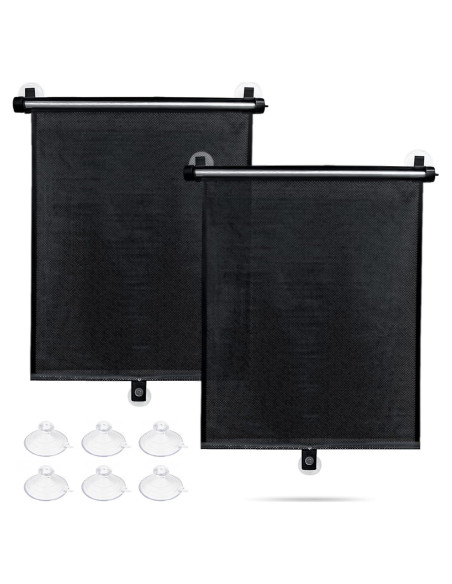 Cortinas Solares Retráctiles Sfee para Ventanas de Auto - 2 Pzas Cortinas Solares Retráctiles Sfee para Ventanas de Auto - 2 Pzas