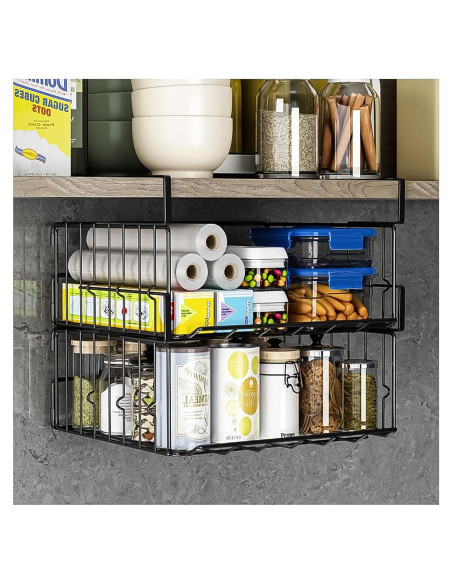 Cesta de Almacenamiento Bajo Estante Couwilson 2Pack 32cm Cesta de Almacenamiento Bajo Estante Couwilson 2Pack 32cm