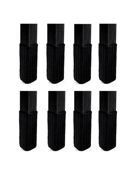 Funda para Patas de Sillas NancyProtectz Pequeña Negra - 8 Unidades Funda para Patas de Sillas NancyProtectz Pequeña Negra - 8 Unidades