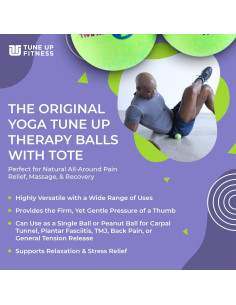 Bolas de Masaje Terapéutico Yoga Tune Up - Verde Manzana 2