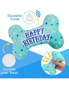 Juguetes de Cumpleaños para Perros Prime Pets - Set de 3 2