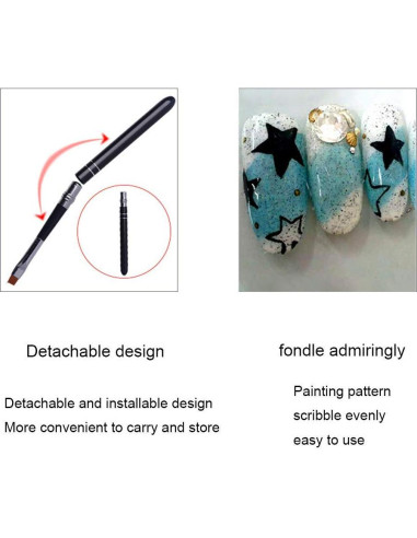 Set de 10 Pinceles para Uñas BoutiqueMall-USA - Arte y Diseño