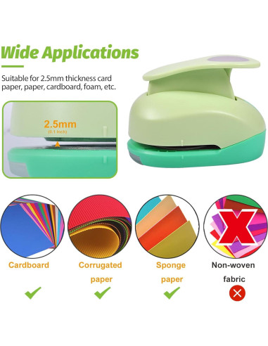 Perforadora Circular UCEC 2 Piezas 1.6 y 2.5 cm para Manualidades