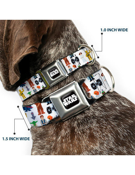 Collar para Perro Star Wars Buckle-Down 24.1-33 cm 2.5 cm Collar para Perro Star Wars Buckle-Down 24.1-33 cm 2.5 cm