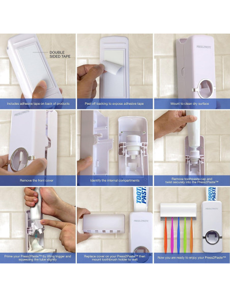 Dispensador Automático de Pasta de Dientes Allstar Innovations Dispensador Automático de Pasta de Dientes Allstar Innovations