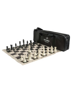 Conjunto de Ajedrez Triple Pesado La Casa de Staunton Negro