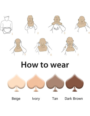 Máscara de Silicona Realista Masculina LCUPPON para Cosplay