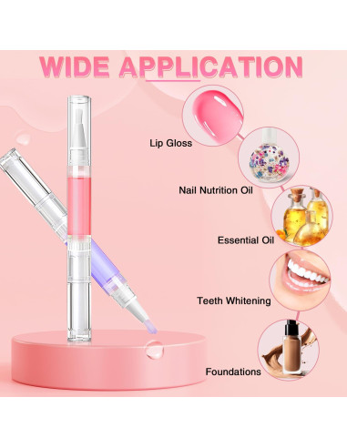 Bolígrafos Vacíos para Aceite de Uñas DupakSYS 100 Pcs 3ml