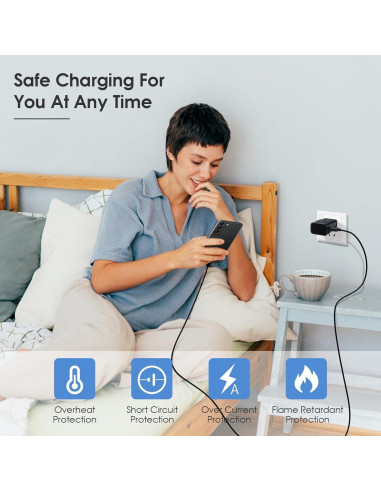 Cargador de Pared Rápido Adaptativo Samsung 4-Pack QC 2.0