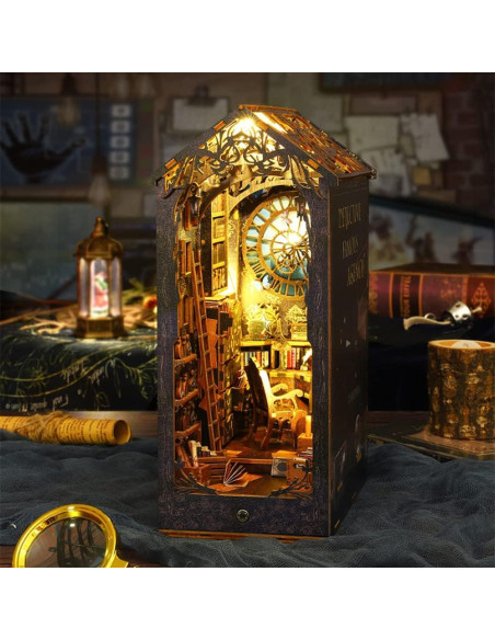 Kit Book Nook DIY Liandesheng Agencia de Detectives 3D Kit Book Nook DIY Liandesheng Agencia de Detectives 3D