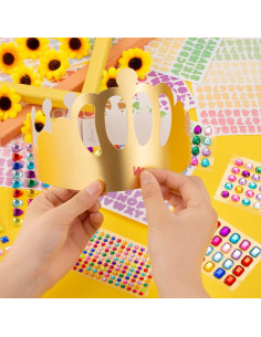 Kit de Coronas de Papel Doradas para Cumpleaños - 15 Piezas 2