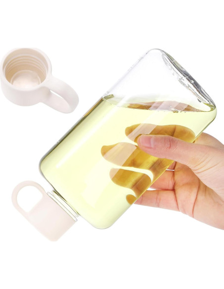 Botella de Agua Plana ZEAYEA 500 ml Reutilizable Libre BPA Botella de Agua Plana ZEAYEA 500 ml Reutilizable Libre BPA