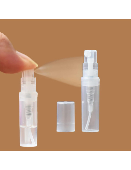 30 Mini Botellas Spray Plásticas 2ml CNHDCT Transparentes 30 Mini Botellas Spray Plásticas 2ml CNHDCT Transparentes