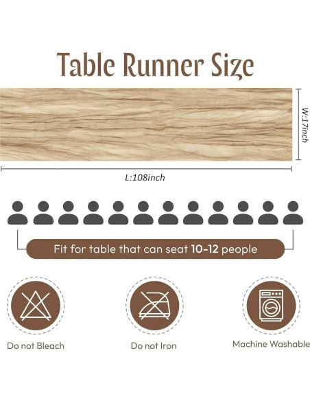 Caminos de Mesa de Gasa Beige FANTEKE 12 Piezas 43x274 cm Caminos de Mesa de Gasa Beige FANTEKE 12 Piezas 43x274 cm