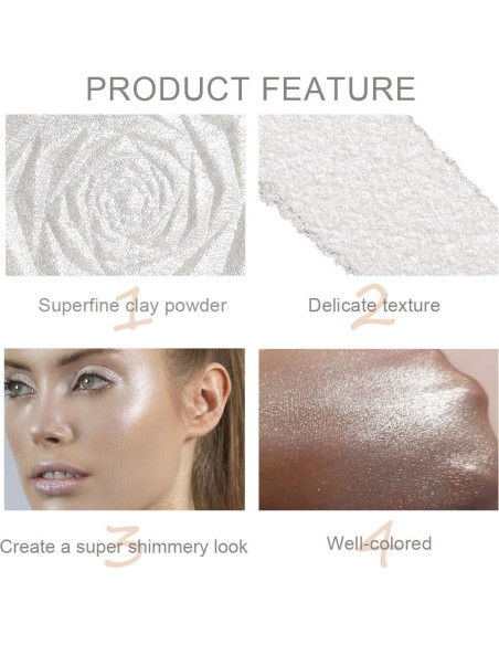 Iluminador de Maquillaje evpct 01 Blanco Perla 18g Brillo Diamante Iluminador de Maquillaje evpct 01 Blanco Perla 18g Brillo Diamante