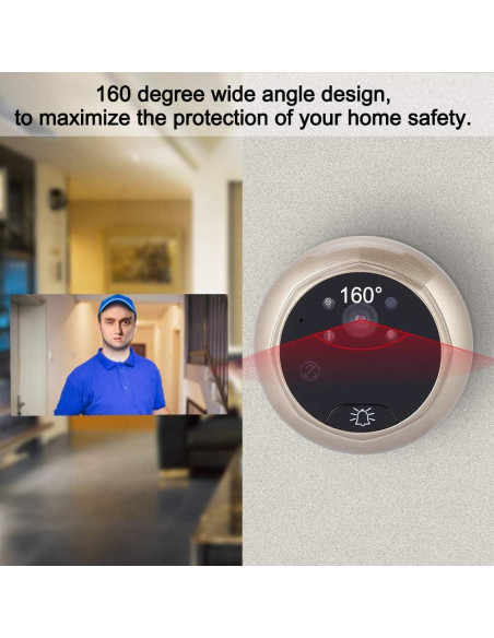 Timbre Eléctrico Inteligente Zopsc 2.4" 1080P con Visor Nocturno Timbre Eléctrico Inteligente Zopsc 2.4" 1080P con Visor Nocturno