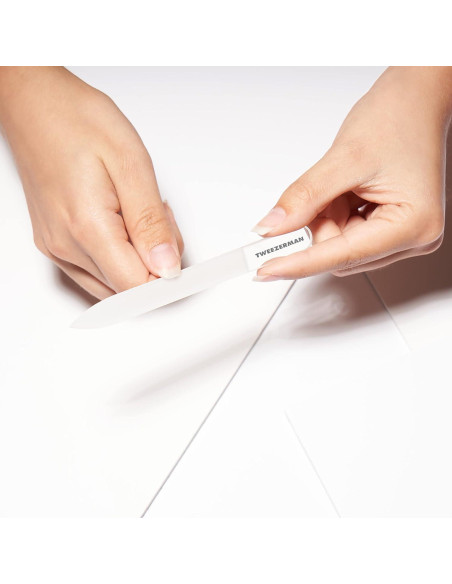 Juego de Manicura de Vidrio Tweezerman - Cortauñas, Lima y Pulidor Juego de Manicura de Vidrio Tweezerman - Cortauñas, Lima y Pulidor