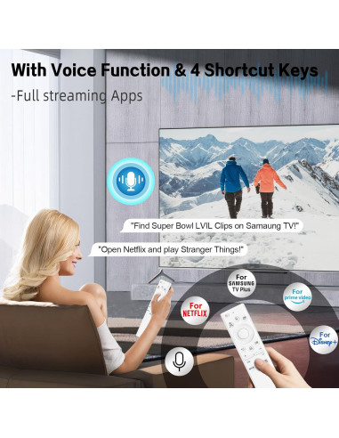 Control Remoto Solar Samsung BN59-01391A con Voz Bluetooth