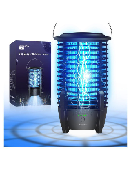 Zapper de Insectos BietrunPro Recargable 4000V con Luz LED Zapper de Insectos BietrunPro Recargable 4000V con Luz LED
