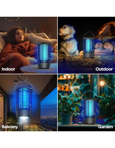 Zapper de Insectos BietrunPro Recargable 4000V con Luz LED Zapper de Insectos BietrunPro Recargable 4000V con Luz LED