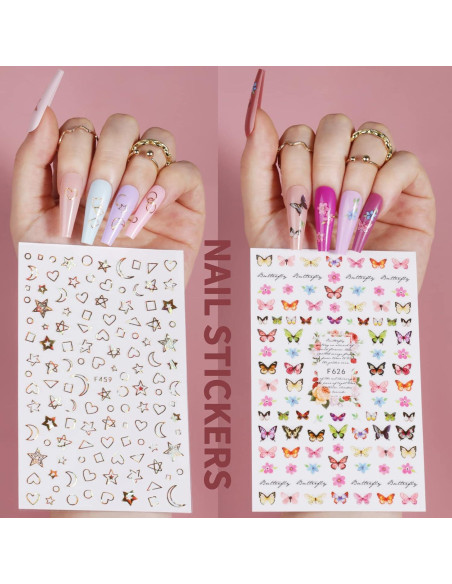 Kit de Uñas Postizas Largas Teenitor - 576 Piezas en 24 Colores Kit de Uñas Postizas Largas Teenitor - 576 Piezas en 24 Colores