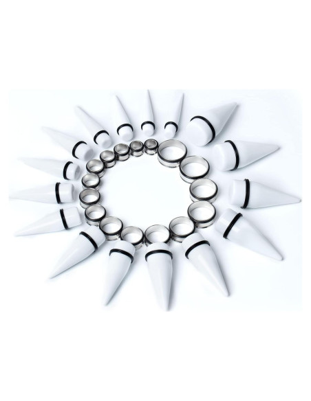 Kit de Estiramiento de Orejas CABBE KALLO 32 PCS 00G 24mm Kit de Estiramiento de Orejas CABBE KALLO 32 PCS 00G 24mm