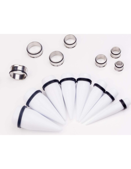 Kit de Estiramiento de Orejas CABBE KALLO 32 PCS 00G 24mm Kit de Estiramiento de Orejas CABBE KALLO 32 PCS 00G 24mm
