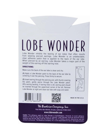 Parches de Soporte para Lóbulos de Oreja Lobe Wonder - 120 Unidades