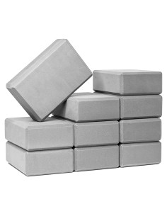 Bloques de Yoga Sunshine 10 Piezas Espuma EVA 7.62 cm Gris