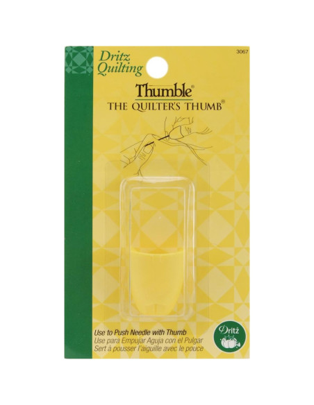 Dedal para Pulgar Dritz 3067 Amarillo de Polietileno Dedal para Pulgar Dritz 3067 Amarillo de Polietileno