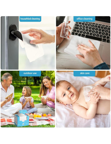 Toallas Faciales Desechables AIDEA 100 Unidades para Piel Sensible