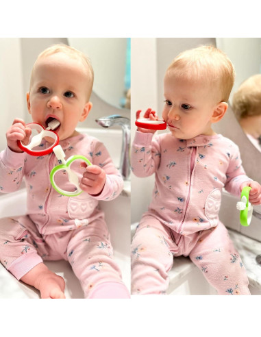 Cepillo de Dientes para Bebés PandaEar - Paquete de 2 Silicona