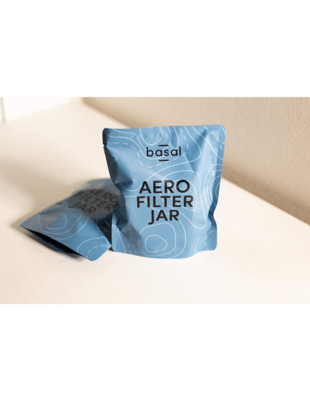 Tarro de Filtros Aero Basal para AeroPress - Aluminio Cepillado Tarro de Filtros Aero Basal para AeroPress - Aluminio Cepillado