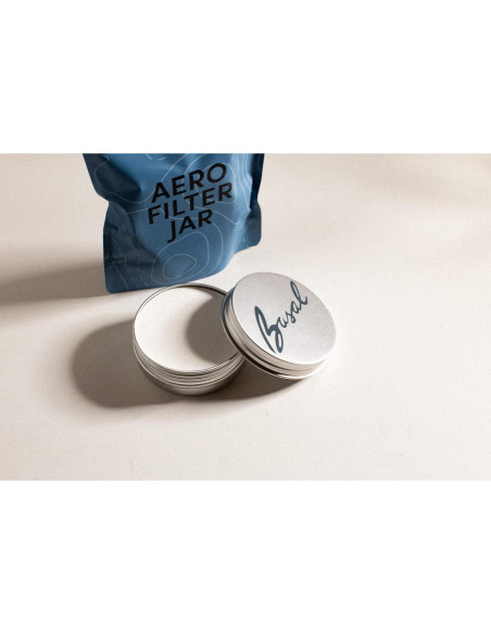 Tarro de Filtros Aero Basal para AeroPress - Aluminio Cepillado Tarro de Filtros Aero Basal para AeroPress - Aluminio Cepillado