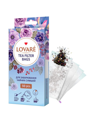 Filtros de Té a Granel LOVARE - 50 Bolsas de Papel para Té y Café